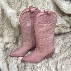 Nwot Pink leather Steve Madden boots